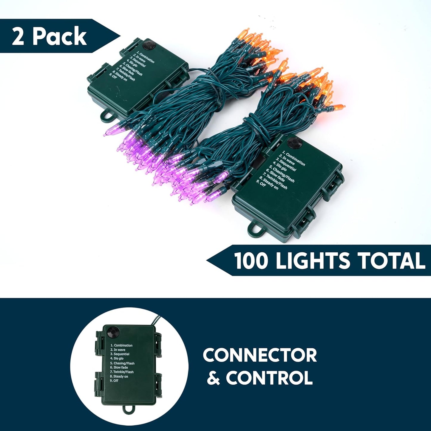 Meland LED String Lights Home Indoor Outdoor 34ft